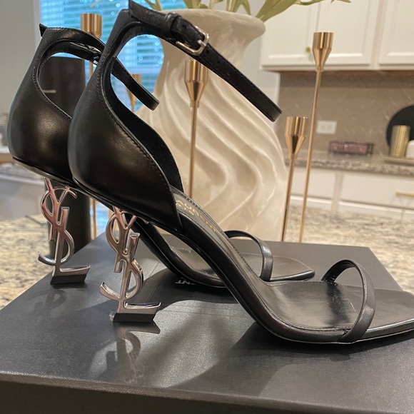 **YSL OPYUM** BLACK HEELS** VERY HARD TO FIND** - Picture 3 of 8
